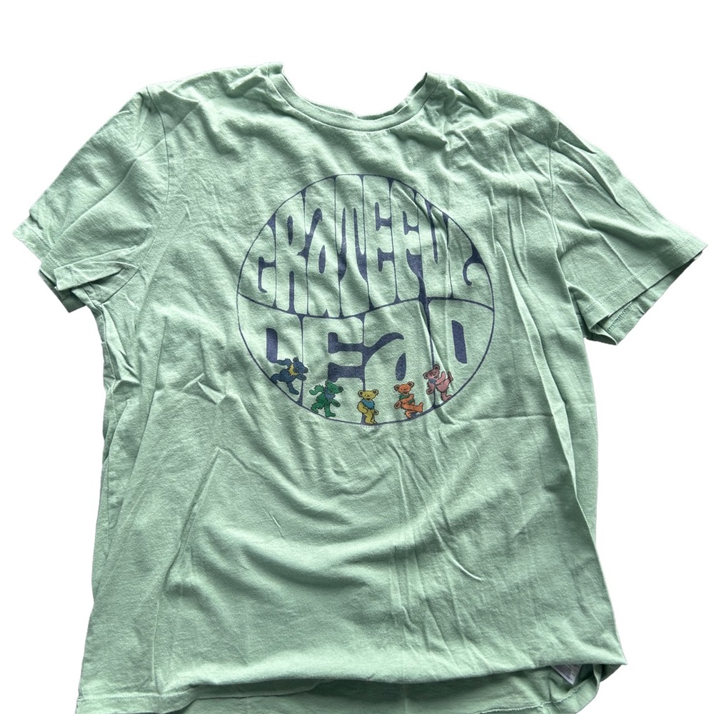 GAP Grateful Dead Band Tee. Mint Green Graphic Tee